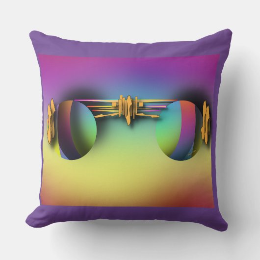 ファッション メガネ 紫 クッション (正面)