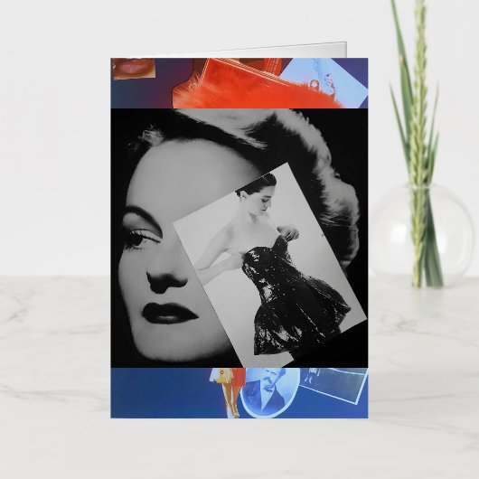 ファッション，モード，作成，デザイン，ギフト，グリーティングカード 箔グリーティングカード (正面)