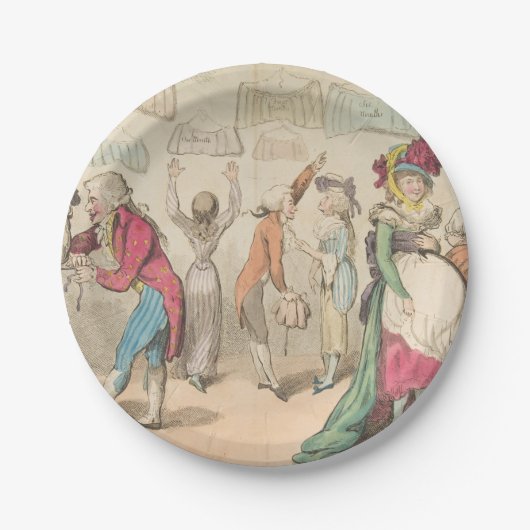 ファッション – ラウンド紙プレート ペーパープレート (正面)