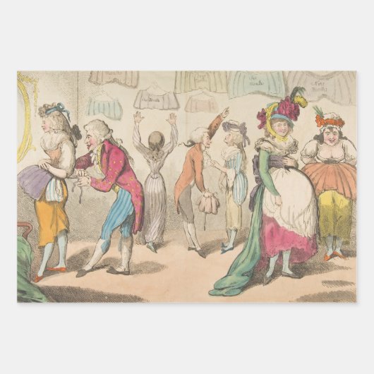 ファッション – ラッピングギフト紙 ラッピングペーパーシート (正面)