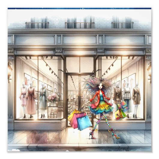 ファッション.ローカルでショッピング フォトプリント            (正面)