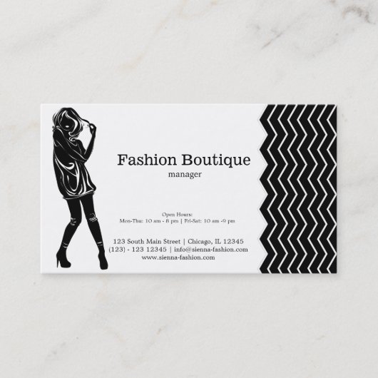 ファッション 名刺 (正面)