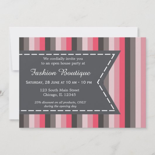 ファッション 招待状 (正面)