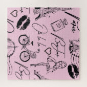 ファッション,書道,エッフェルタワー,唇 ジグソーパズル (横)