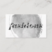 ファッション/水彩ブラシ仕上げ 名刺 (正面)