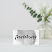 ファッション / 水彩ブラシ 名刺 (スタンド正面)