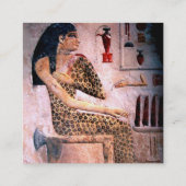 ファッション&美しいのアンティークエジプトピンク スクエア名刺 (裏面)