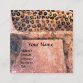 ファッション&美しいのアンティークエジプトピンク スクエア名刺 (正面)