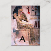 ファッション&美しいのアンティークエジプトモノグラムピンク 名刺 (裏面)