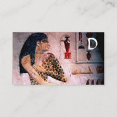 ファッション&美しいのアンティークエジプトモノグラム 名刺 (裏面)