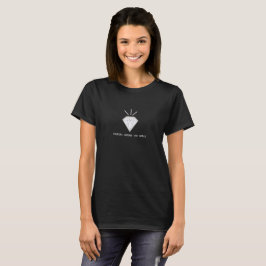 ファッション 美しいダイヤモンド Tシャツ