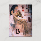 ファッション&美しい/アンティークエジプトモノグラム羊皮紙 名刺 (裏面)