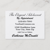 ファッション/裁縫カード 名刺 (裏面)