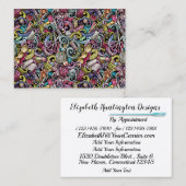 ファッション、裁縫、編み物名刺バージョン 名刺 (正面/裏面)