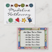 ファッション/裁縫/編み物 名刺 (正面/裏面)