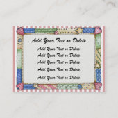 ファッション/裁縫/編み物 名刺 (裏面)