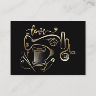 ファッション、裁縫、Seamstress Business Cardバージョン 名刺