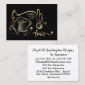 ファッション、裁縫、Seamstress Business Cardバージョン 名刺 (正面/裏面)