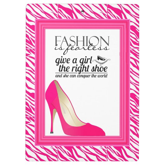 ファッション – 靴 – ゼブラクリップボード クリップボード (裏面)