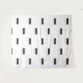 ファッション Ayasha ブランドロゴ 白い写真の背景 タペストリー (正面(横))