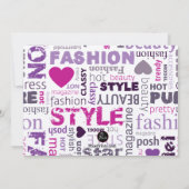 ファッション「nのスタイルの写真の招待状 招待状 (裏面)