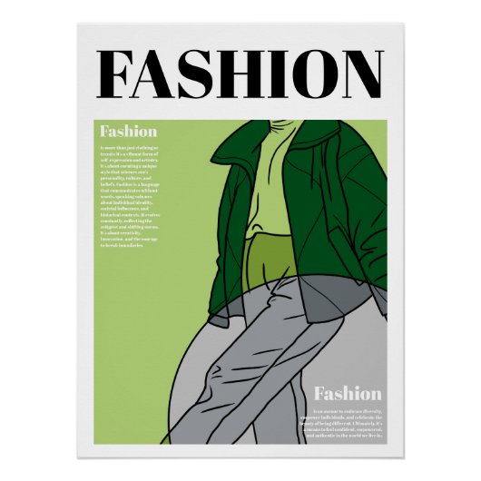 ファッション: Puffer Coat and Sweat Pants ポスター (正面)