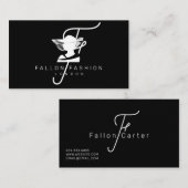 ファッション、Seamstress、Reverage裁縫ショップ 名刺 (正面/裏面)