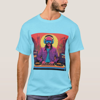 ファッションa DJ Tシャツ