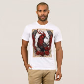 ファッションdesion eaging pritnt t shurtヒトtショート tシャツ (正面フル)