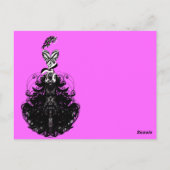 ファッションdivaカードの選択カスタム色 ポストカード (裏面)