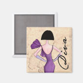 ファッションDiva磁石 マグネット (正面/裏面)