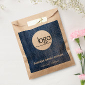 ファッションESSENTIAL DENIM BLUE BUSINESS ADD OWN LOGO フェイバーバッグ (封をした状態)