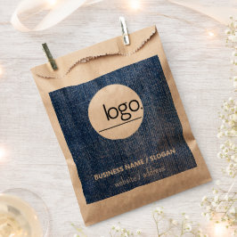 ファッションESSENTIAL DENIM BLUE BUSINESS ADD OWN LOGO フェイバーバッグ