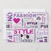 ファッション'nスタイルフォト招待状 招待状 (裏面)