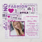 ファッション'nスタイルフォト招待状 招待状 (正面/裏面)