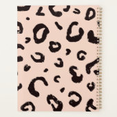ファッションPink Leopardのパターンとスクリプト名 プランナー手帳 (裏面)