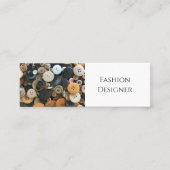 ファッションQRコード裁縫シンプルプロフェッショナル スキニー名刺 (正面)