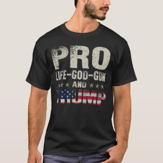 ファッションTシャツ – プロライフのゴッドガンとト救ランプ  Tシャツ