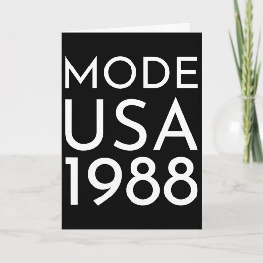 ファッションUSA 1988 Mツアー カード (正面)