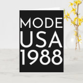 ファッションUSA 1988 Mツアー カード (黄色い花)