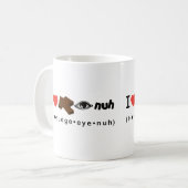 ファッジの目Nuh コーヒーマグカップ (正面左)