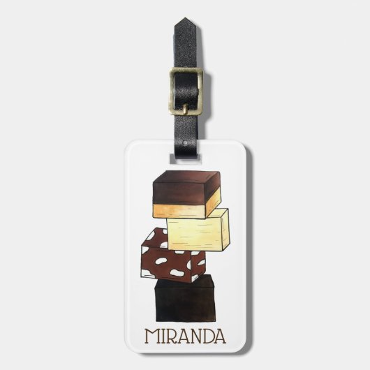 ファッジスタック菓子菓子 ラゲッジタグ (正面縦)