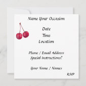 ファッジブラウニーとアイスクリーム 招待状 (裏面)