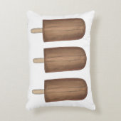 ファッジブラウンアイスクリームフジッシポップ・アートのョーズアイス アクセントクッション (正面(垂直))