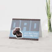 ファッジ父の日またはパパの誕生日カード カード (正面)