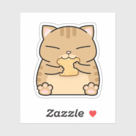 ファットオレンジキャットトースト シール