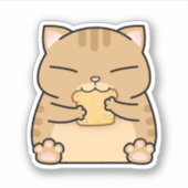 ファットオレンジキャットトースト シール (正面)