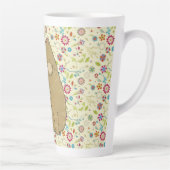 ファットキャットオンコテージコアフォークアートフラワーズ カフェラテマグ (右)