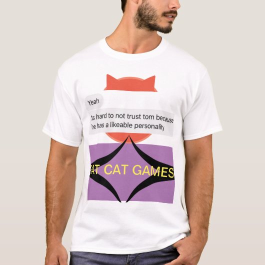 ファットキャットゲームデザイン1 Tシャツ (正面)