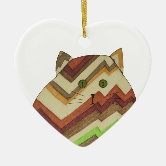 ファットキャットセラミックオーナメント セラミックオーナメント (正面)